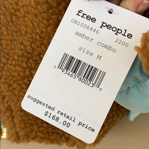 NEW • Free People • Rivington Sherpa Jacket Brown - Picture 6 of 6